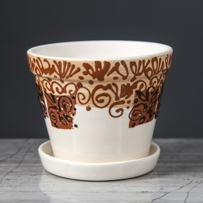 Кашпо "Классика" 0,24 л, микс