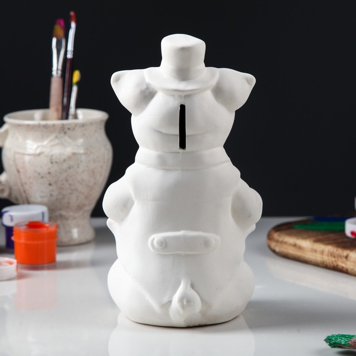 Копилка "Свинка кавалер", под роспись