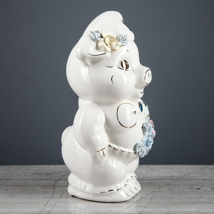 Копилка "Свинка малыш", лепка, микс