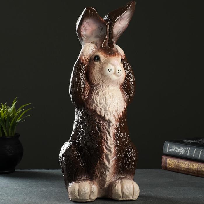 Копилка "Заяц ушастый" 17х18х42см коричневый