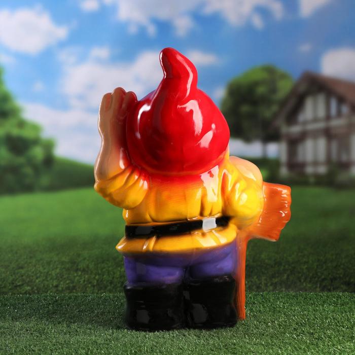 Садовая фигура "Гном с табличкой Welcome", микс