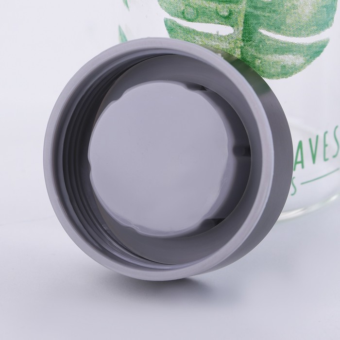 Бутылка 420 мл "Папоротник", рисунок и цвета МИКС