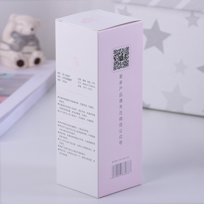 Бутылка 350 мл "Фламинго и кактус", рисунок МИКС