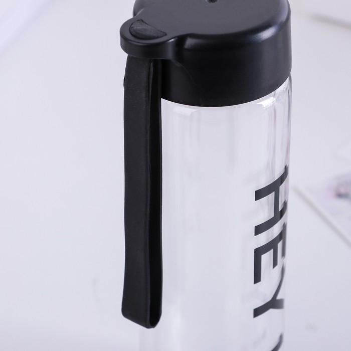 Бутылка двойное стекло 420 мл "Привет", рисунок МИКС