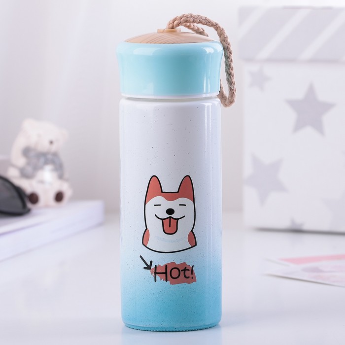 Бутылка 300 мл "Хаски", рисунок и цвета МИКС