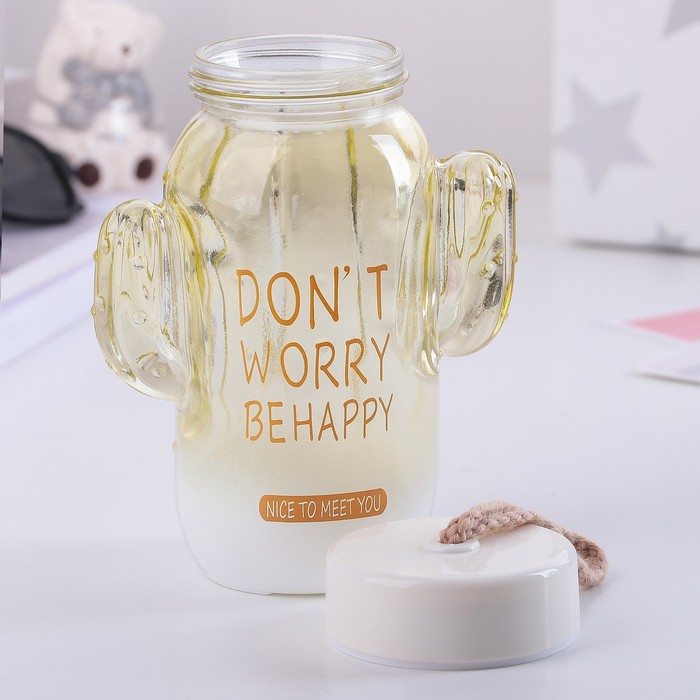 Бутылка 300 мл "Кактус", рисунок и цвет МИКС