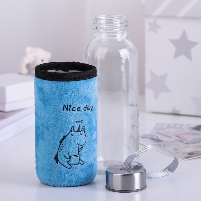 Бутылка 300 мл "В раздумьях", рисунок и цвет МИКС