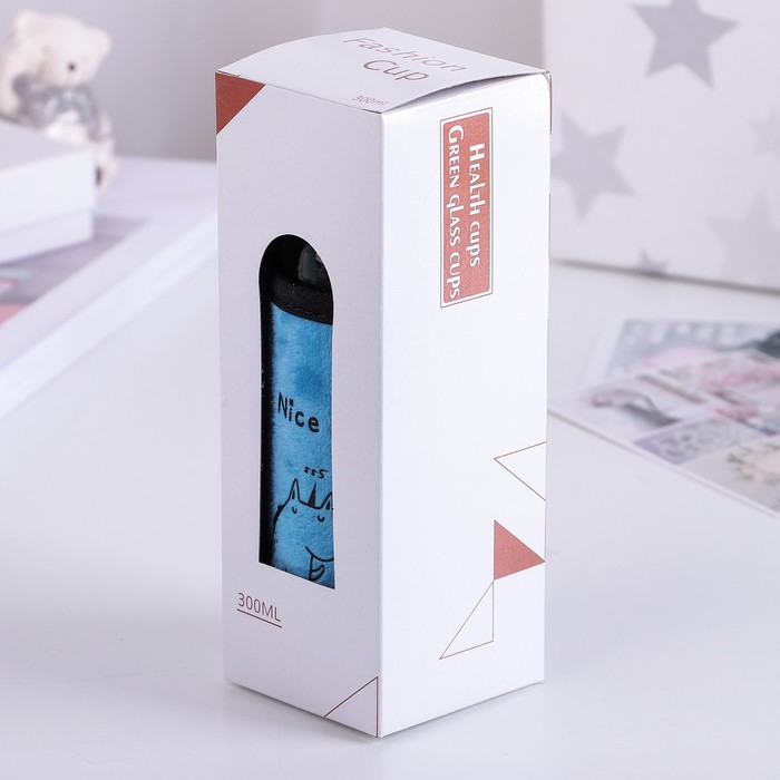 Бутылка 300 мл "В раздумьях", рисунок и цвет МИКС