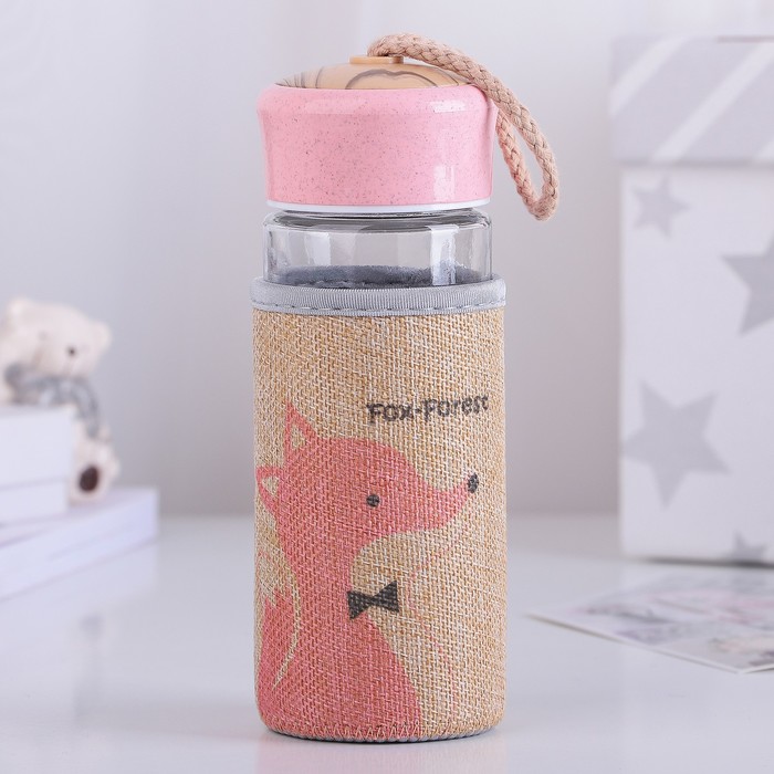 Бутылка 300 мл "Лесные жители", рисунок МИКС