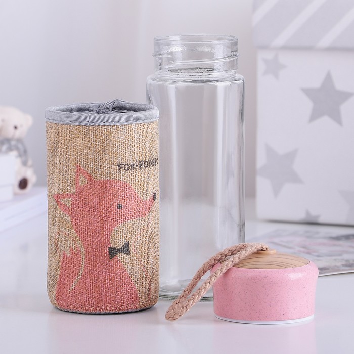 Бутылка 300 мл "Лесные жители", рисунок МИКС