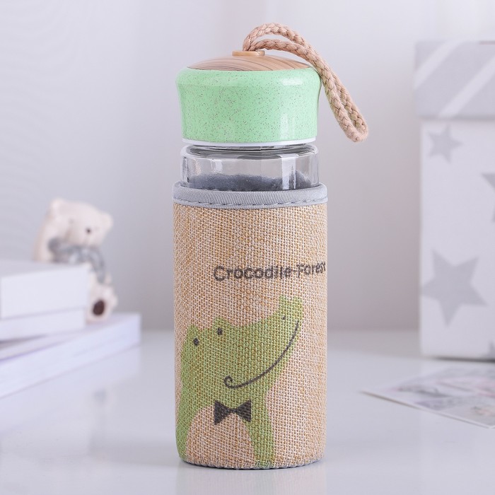 Бутылка 300 мл "Лесные жители", рисунок МИКС