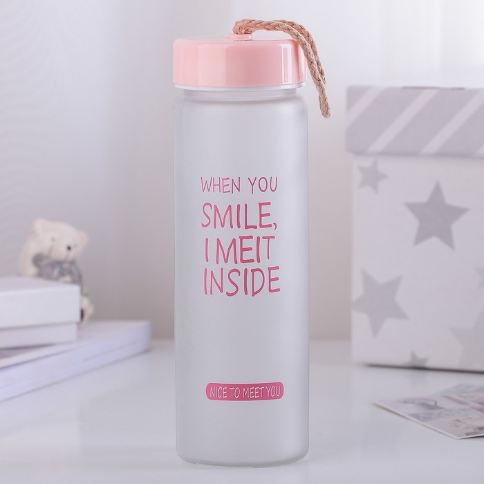 Бутылка 500 мл "Приятно познакомиться", надписи и цвета МИКС