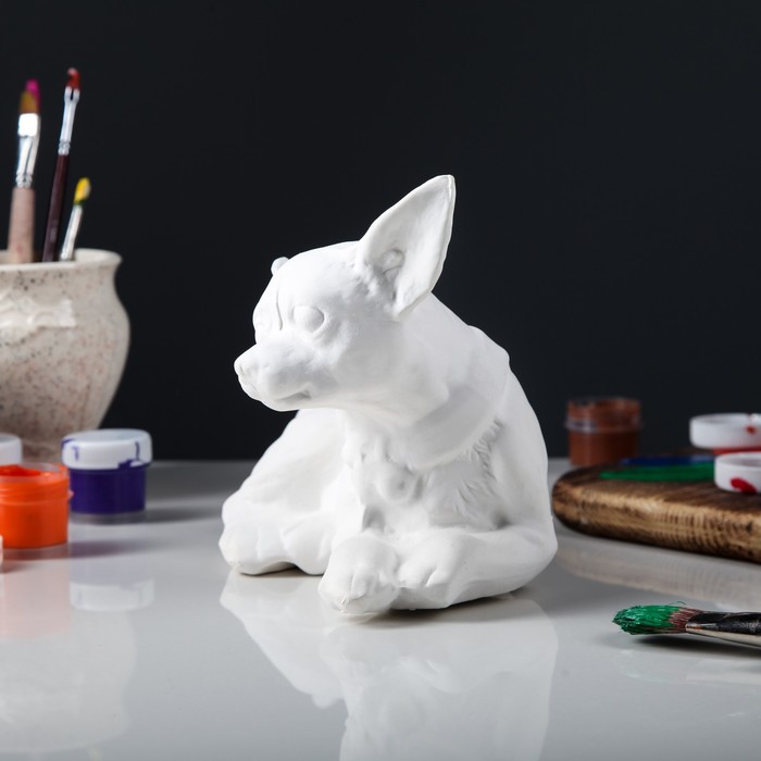 Копилка "Собака Чихуахуа" лежачий, под роспись