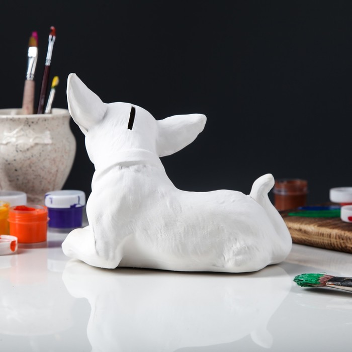 Копилка "Собака Чихуахуа" лежачий, под роспись