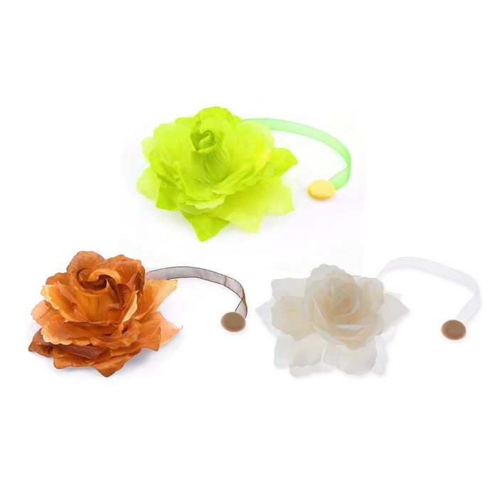 Подхват для штор на ленте "Пион", цвета МИКС