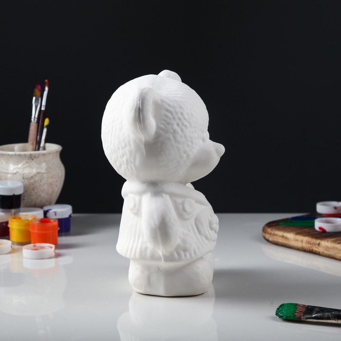 Копилка "Медвежонок девочка" под роспись