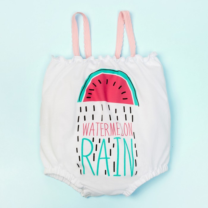 Боди без рукава (на лямках) Крошка Я "Фрукты", рост 74-80см (9-12мес)