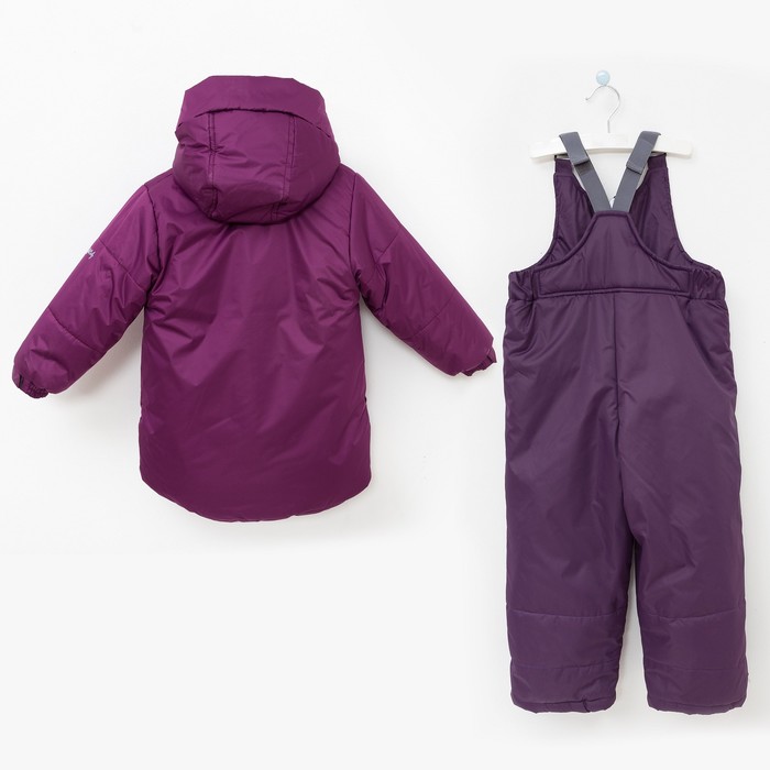 Комплект (Куртка + Полукомбинезон), рост 104 см, цвет фиолетовый