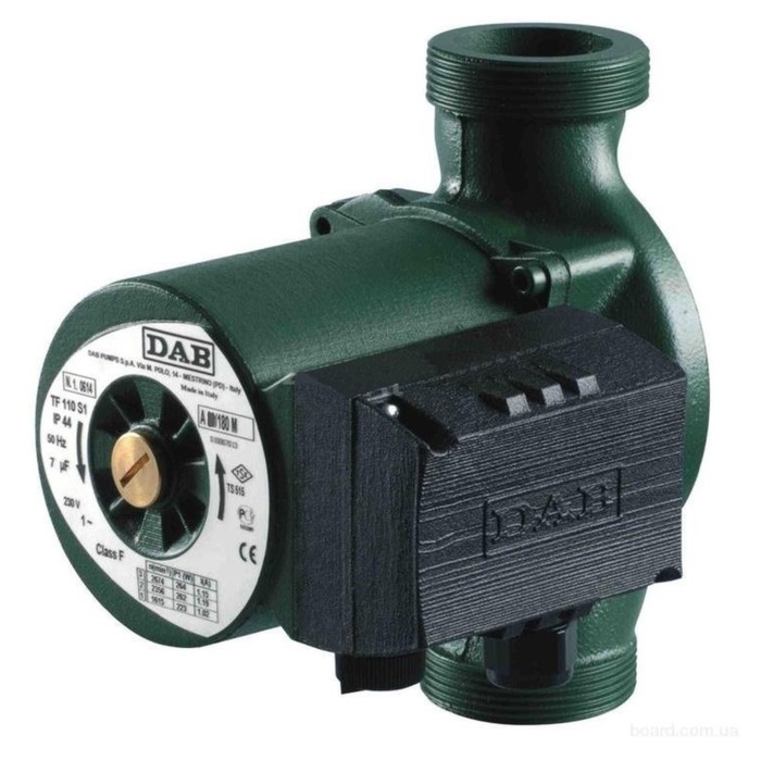 Насос циркуляционный DAB A 56/180 XM 505804041, напор 6.3 м, 200 л/мин, 224-271-294 Вт