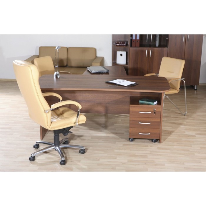 Тумба с дверкой МДФ, 920х480х650 мм, орех пегас