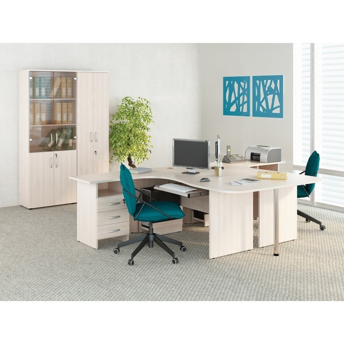 Тумба под оргтехнику, 780х550х650 мм, дуб кобург