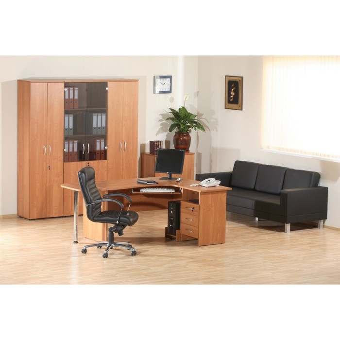 Тумба приставная с замком, 500х600х750 мм, ольха