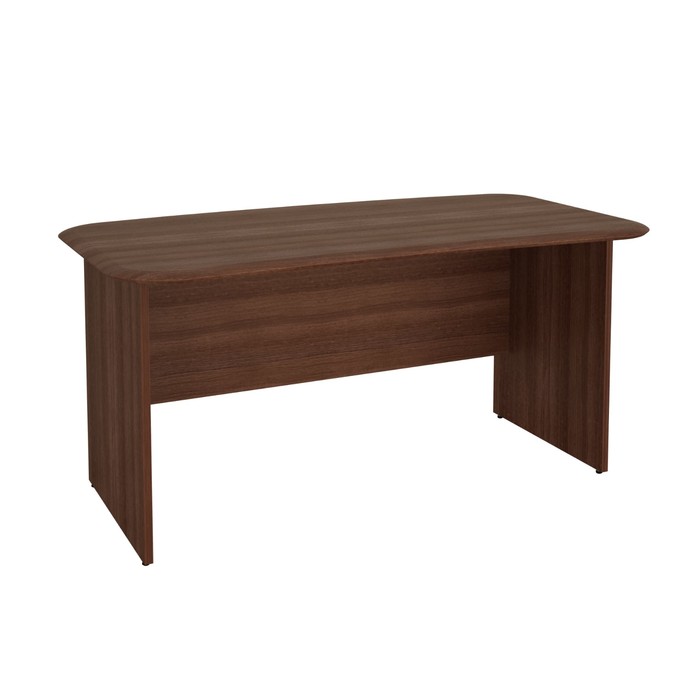 Стол руководителя МДФ, 1600х850х760 мм, орех пегас