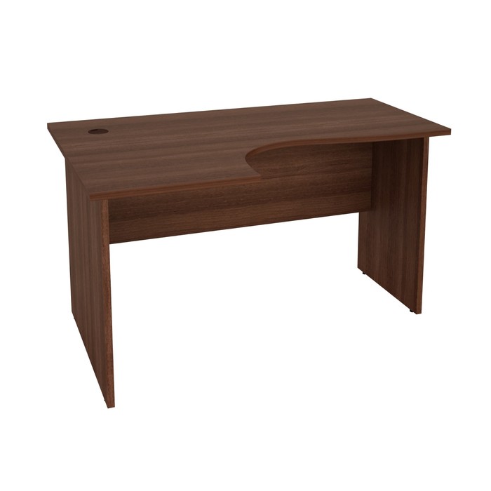 Стол эргономичный левый, 1350х900х750 мм, орех пегас