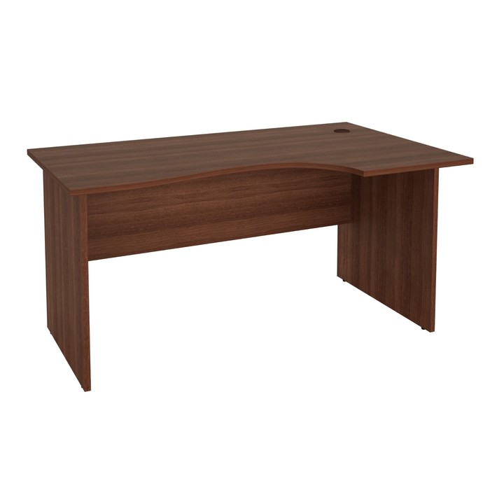 Стол эргономичный правый, 1500х900x750 мм, орех пегас