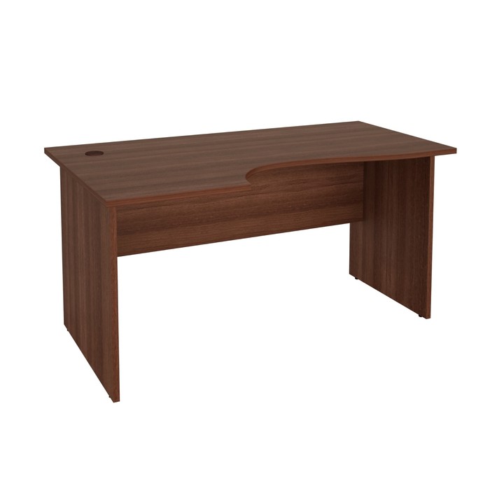 Стол эргономичный левый, 1500х900x750 мм, орех пегас