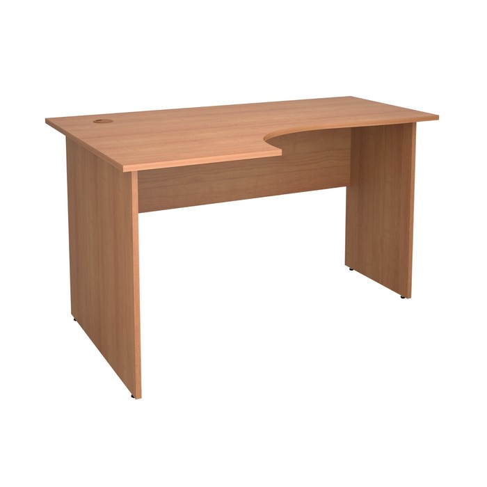 Стол эргономичный левый, 1350х900х750 мм, миланский орех
