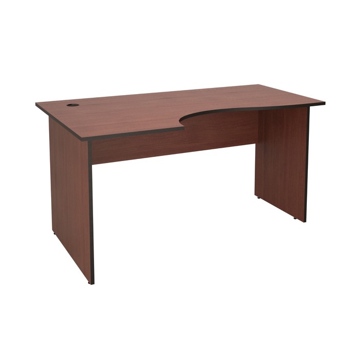 Стол эргономичный левый, 1500х900х750 мм, итальянский орех
