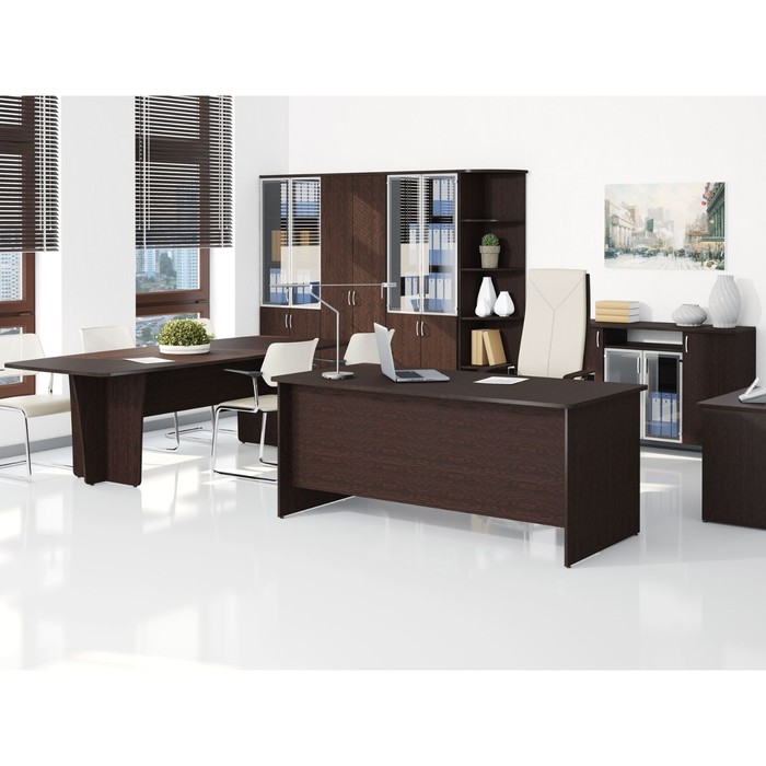 Шкаф для сувениров, 760х390х2000 мм, дуб венге