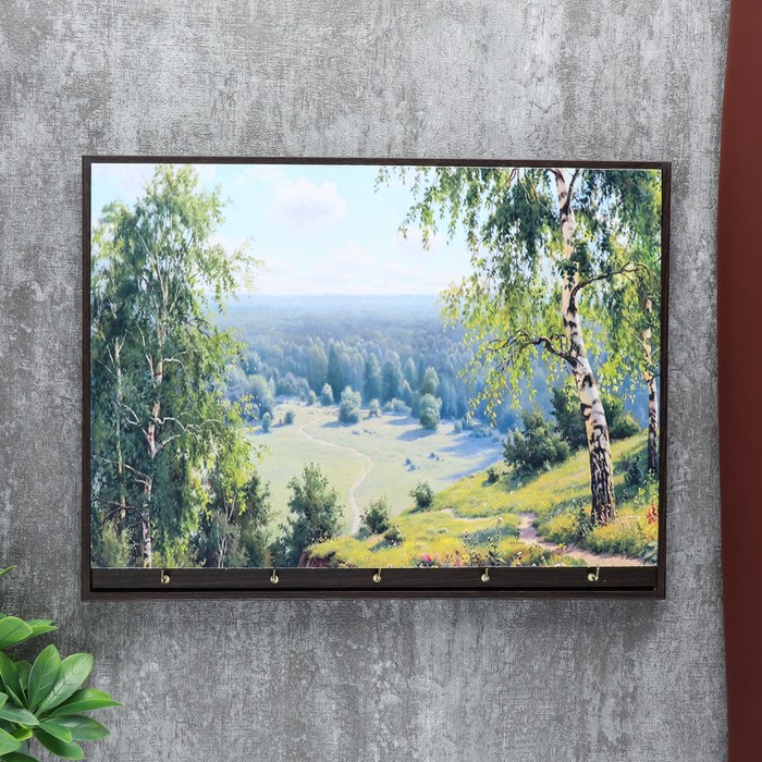 Ключница открытая "Тропинка в лес" 35х25х3 см