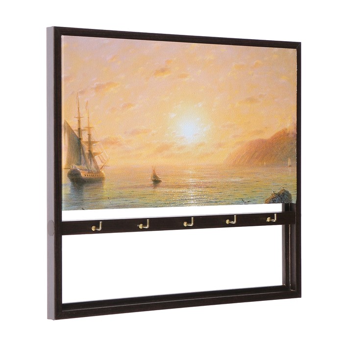 Ключница открытая "Заход солнца" 35х25х3 см