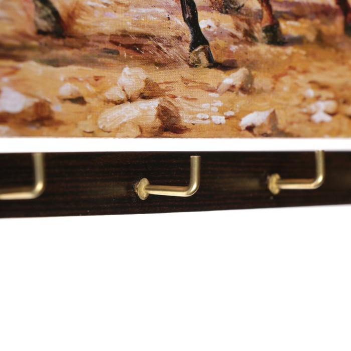 Ключница открытая "Бег лошадей" 35х25х3 см