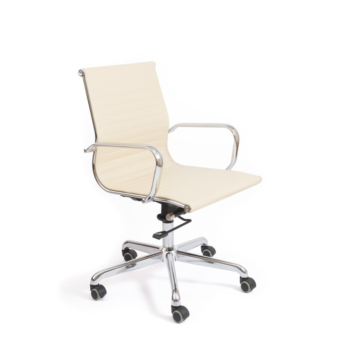 Кресло "Кайман Н", хром, бежевое