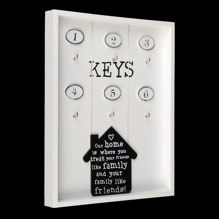 Крючки декоративные дерево "Наш дом" 32х24х2 см