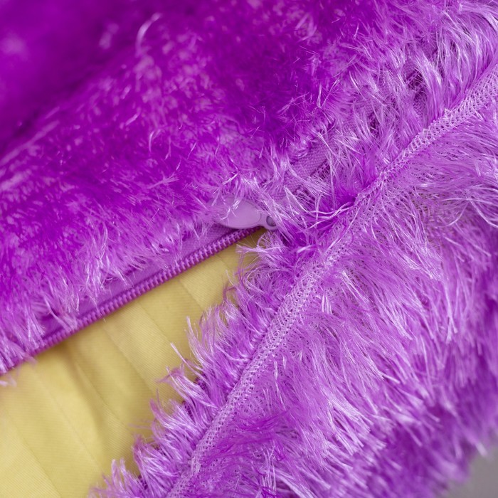 Наволочка пушистая Радуга 40*40 фуксия, 100% п/э