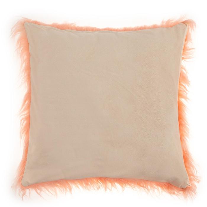 Наволочка декоративная Collorista "Будуар" коралл, 40*40 см, 100% п/э