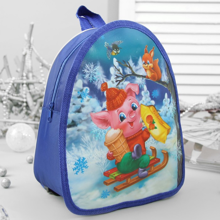 Рюкзак детский для подарков "Счастья в Новом году", 21 х 25 см