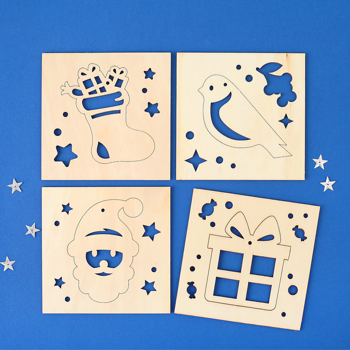 Иней-спрей с трафаретами "Зимнее волшебство", 250мл