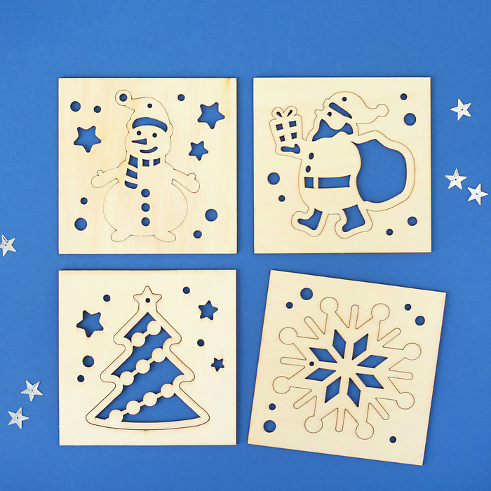 Иней-спрей с трафаретами "Зимняя сказка", 250 мл