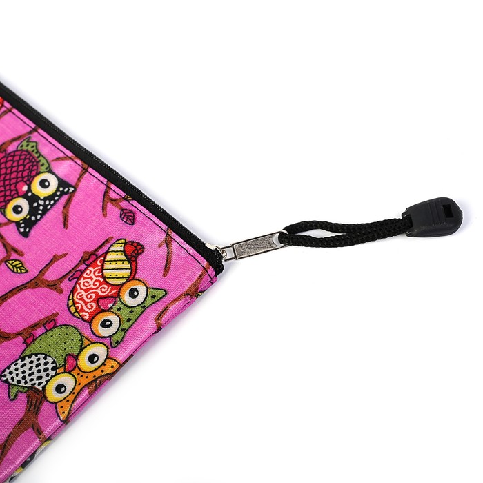 Папка-конверт на молнии формат А4 Совы