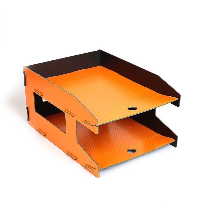 Лоток горизонтальный для бумаг 2 отделения, пластик, МИКС 23х16.5х33 см