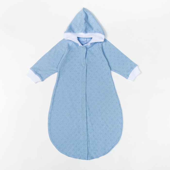 Комбинезон-мешок детский, 03416-04, цвет голубой, рост 56 см