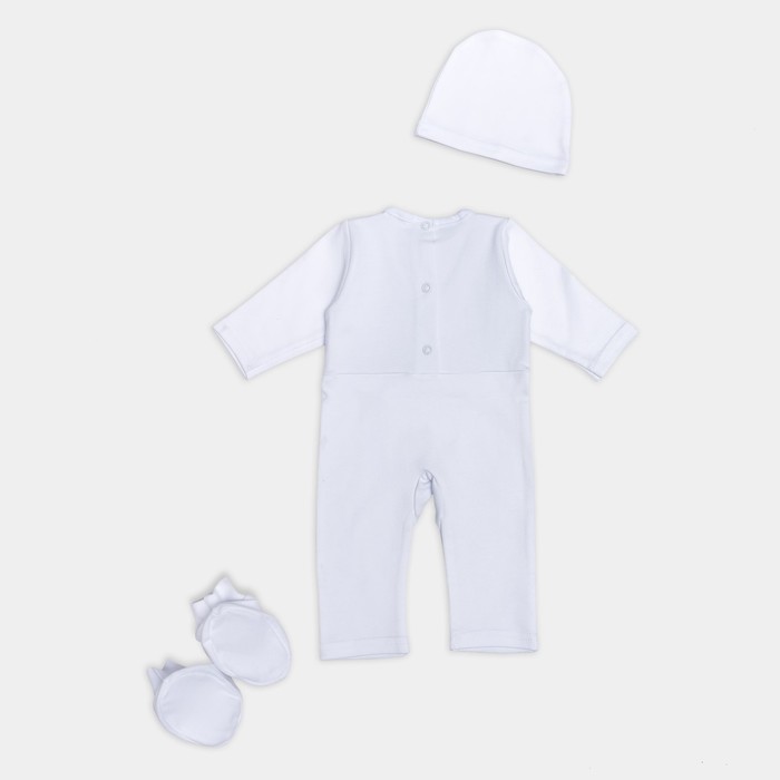 Комплект для девочки нарядный, 13039-15, цвет белый, рост 68 см