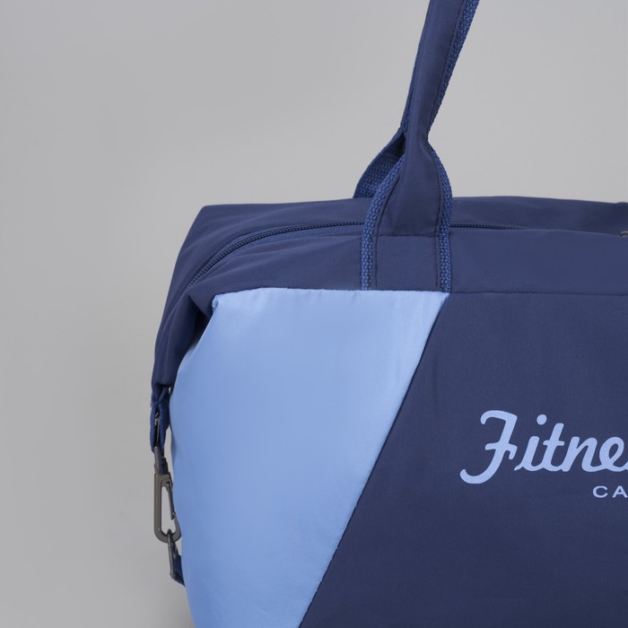 Сумка спортивная, отдел на молнии, наружный карман, цвет синий/голубой