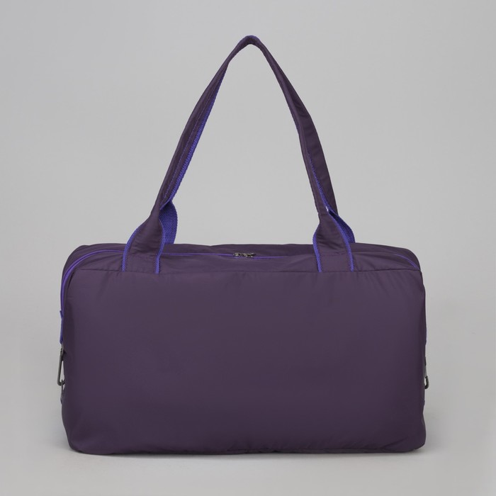 Сумка спортивная, отдел на молнии, наружный карман, цвет баклажановый/фиолетовый