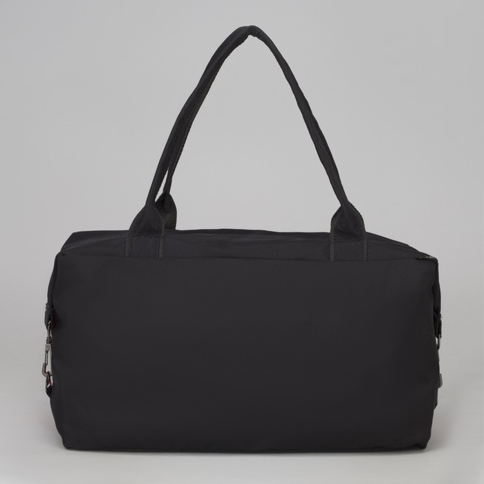 Сумка спортивная, отдел на молнии, наружный карман, цвет чёрный/красный